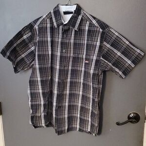 Black Plaid Men's Shirt